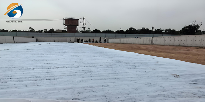 Нетканая геотекстильная ткань на 6 унций для гравийной дороги Нетканая геотекстильная ткань на 6 унций для гравийной дороги