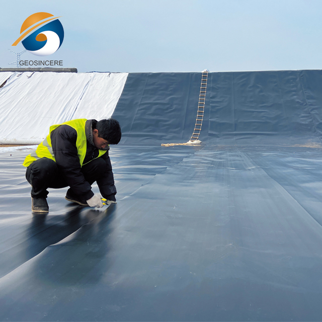 HDPE-Geomembran-Teichfolie 1 mm