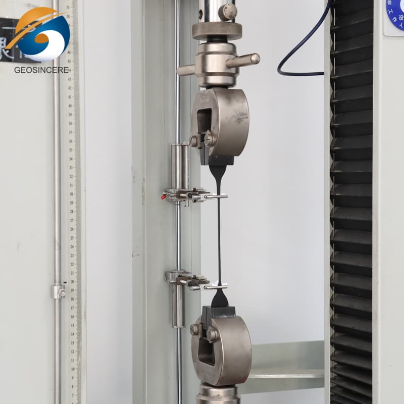 GEOSINCERE Geosynthetics Geomembrana Uji Kekuatan Tarik 40 Mil