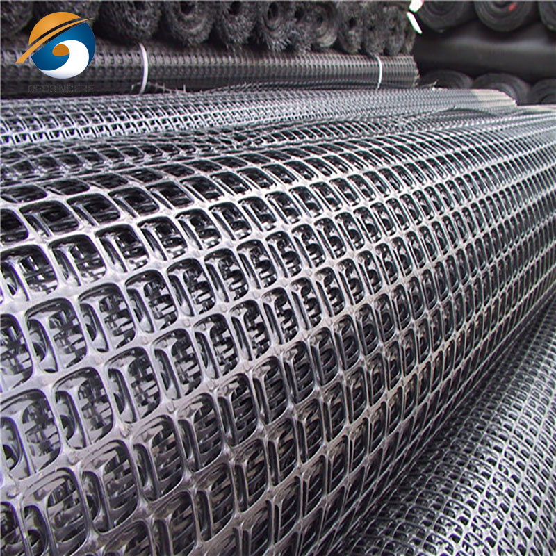 ПП пластиковая двуосная георешетка для армирования дорожного покрытия