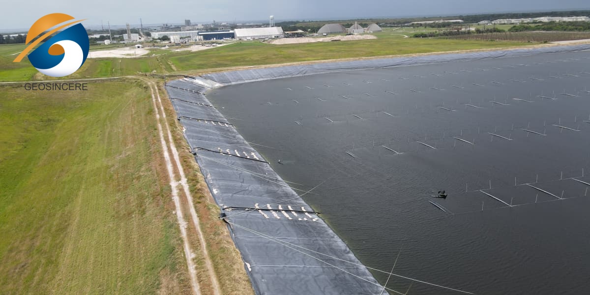 Revêtement en PEHD de 1 mm pour l'étanchéité des bassins