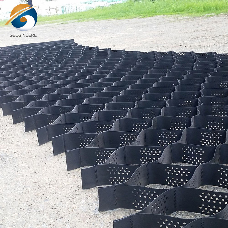 Геоячейковая сетка HDPE для подъездной дороги