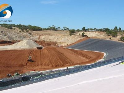 GEOSINCERE Geossintéticos LLDPE Geomembrana Liner para Mineração e Lixiviação de Pilha