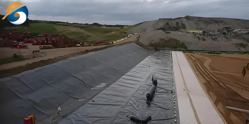 Полиэтиленовая геомембрана HDPE для покрытия полигона захоронения отходов