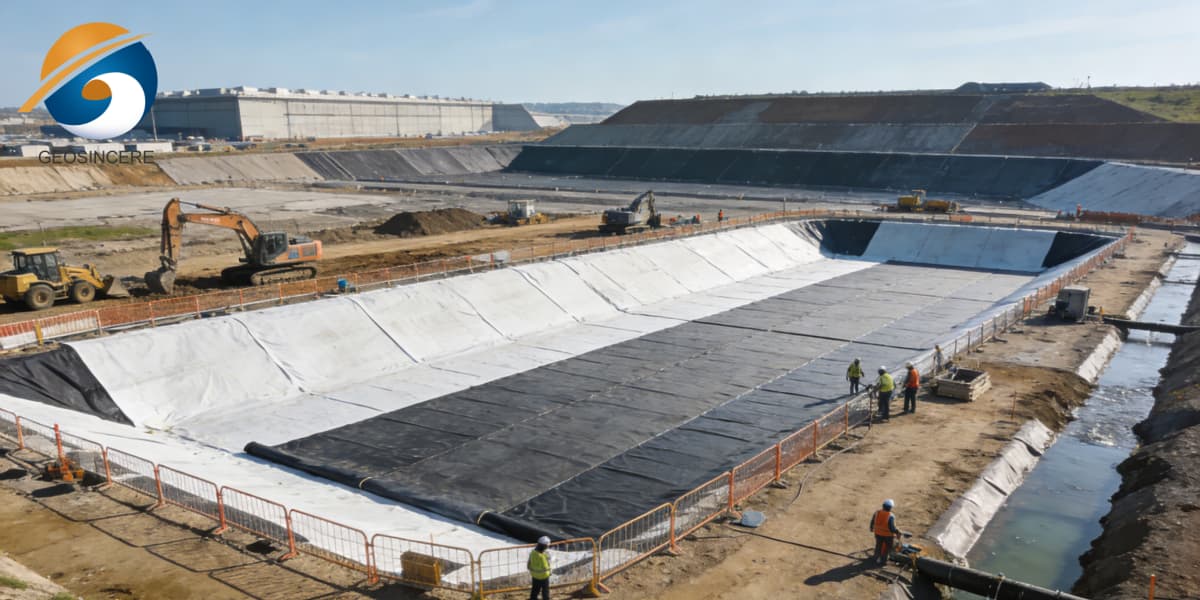 Geomembran 40 Mil untuk Penahanan Air