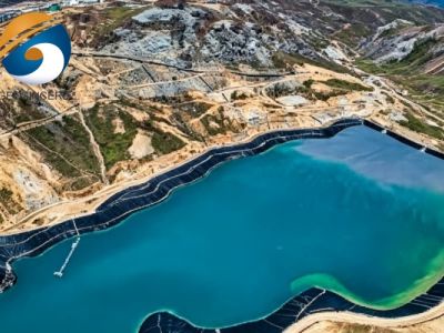 Geossintéticos GEOSINCERE de 500 mícrones para revestimento de lagoas de armazenamento de água agrícola
