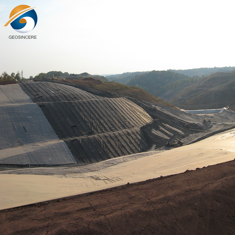 Армированный полиэтилен HDPE, однотекстурная геомембрана