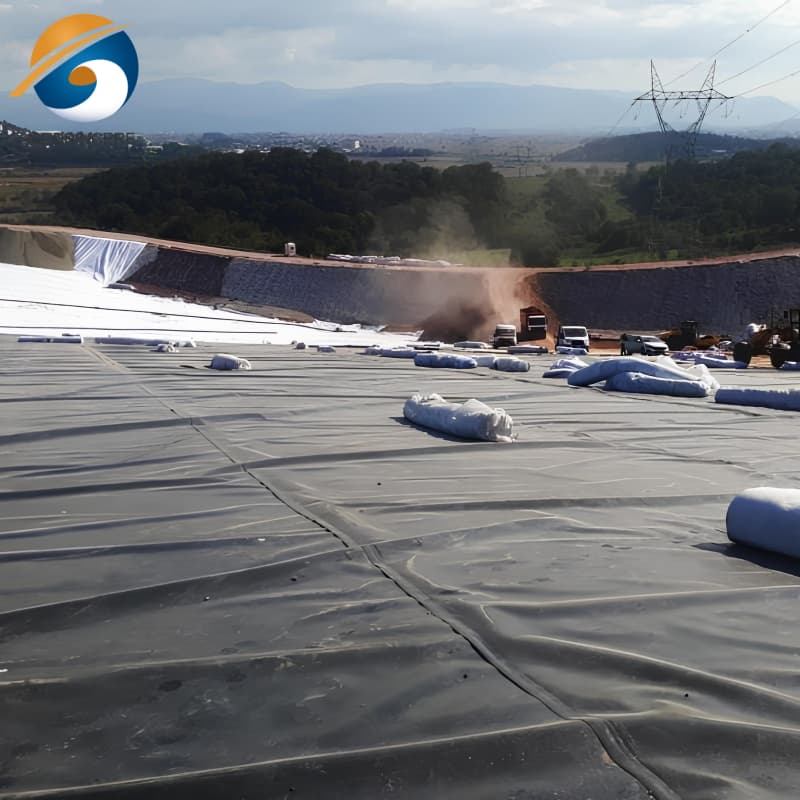 Geomembrana HDPE 40 Mil untuk Tempat Pembuangan Sampah