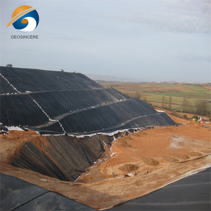 ระบบซับฝังกลบขยะอุตสาหกรรม HDPE Geomembrane ของจีน