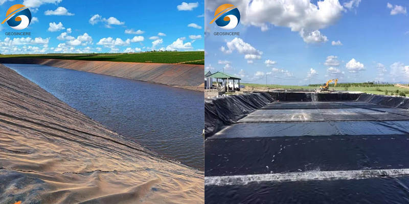 60 mil HDPE Geomembrane Liner wasserdicht 60 mil HDPE Geomembrane Liner wasserdicht
