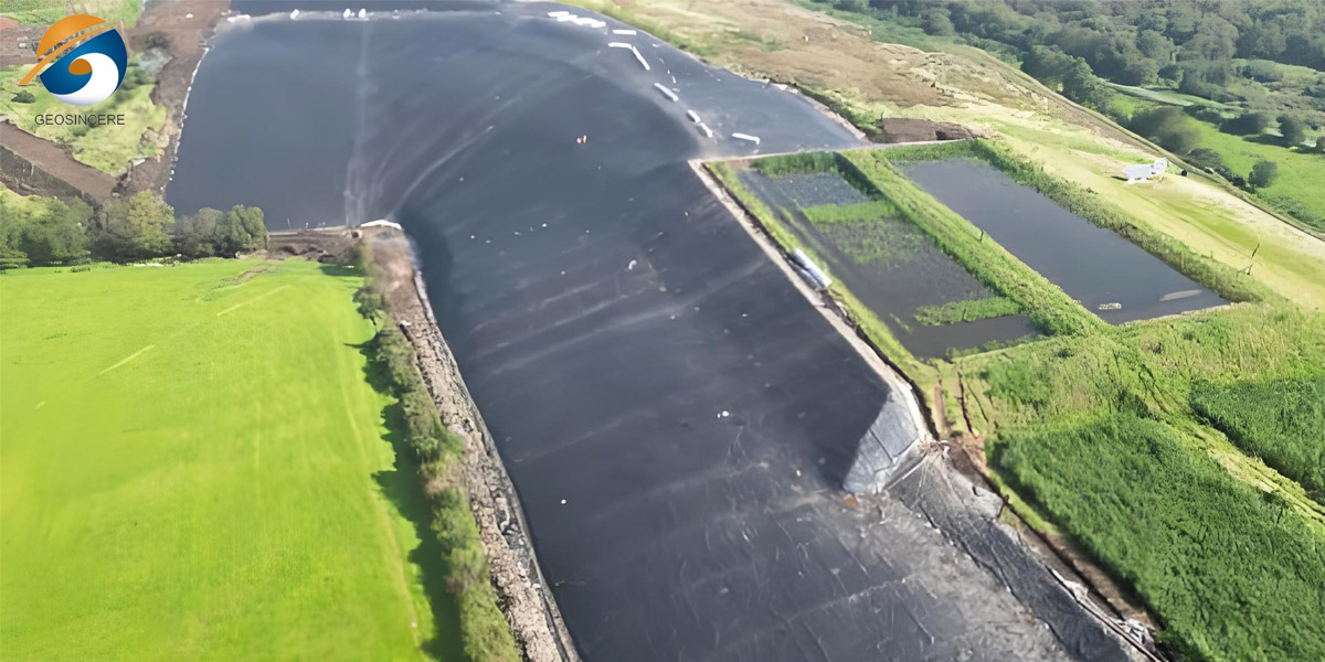 Revestimento impermeável para bacias de retenção de águas pluviais