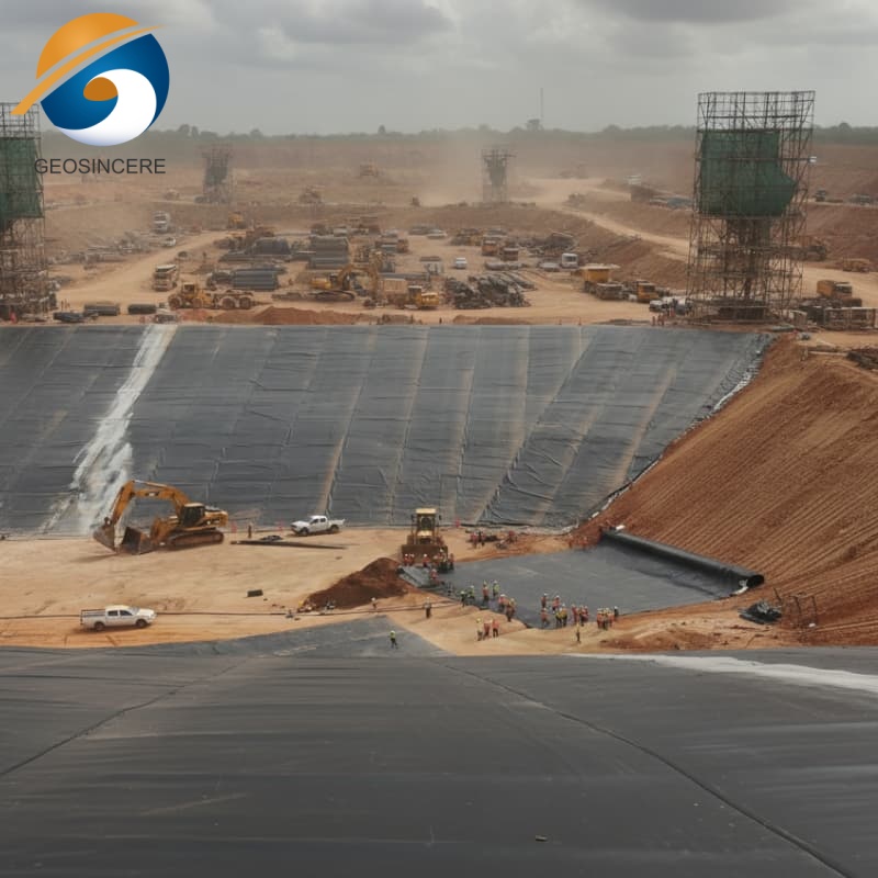 غشاء أرضي HDPE للصرف تحت السطح