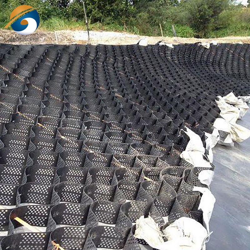 Геоячейки HDPE для дорожного строительства